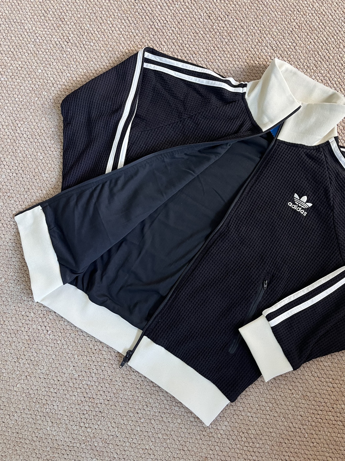 Enhyepn Heeseung inspired  3-Leaf Embroidery Waffle Casual Coat Jacket