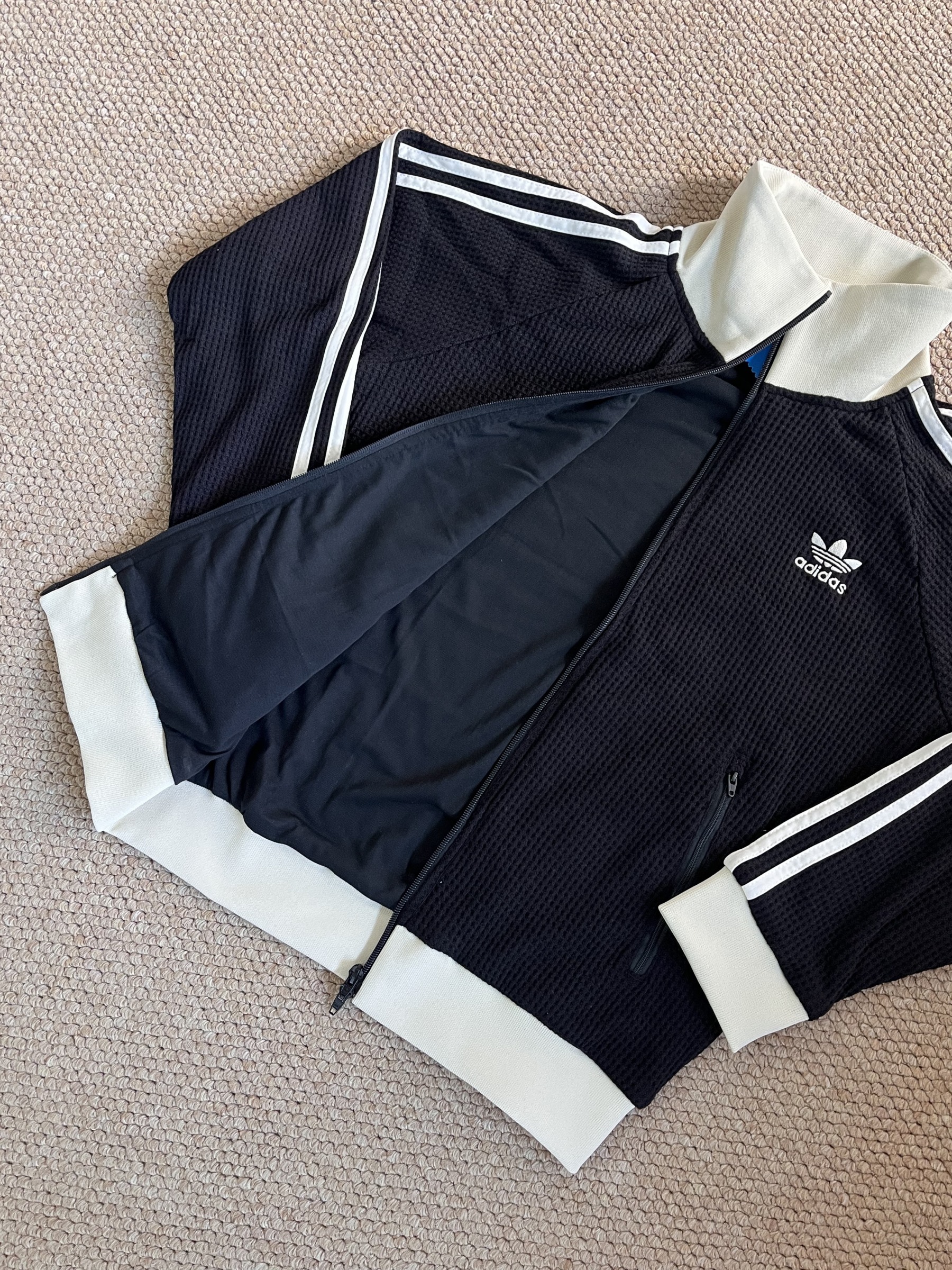 Enhyepn Heeseung inspired  3-Leaf Embroidery Waffle Casual Coat Jacket