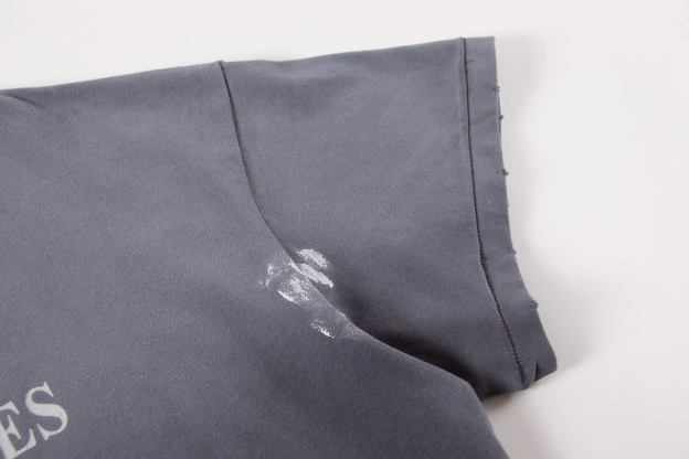 Distressed Washed Grey Keywords Short Sleeve T-shirt