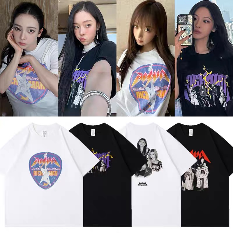 Aespa Rich Man Pop-up Merch Inspired T-Shirt