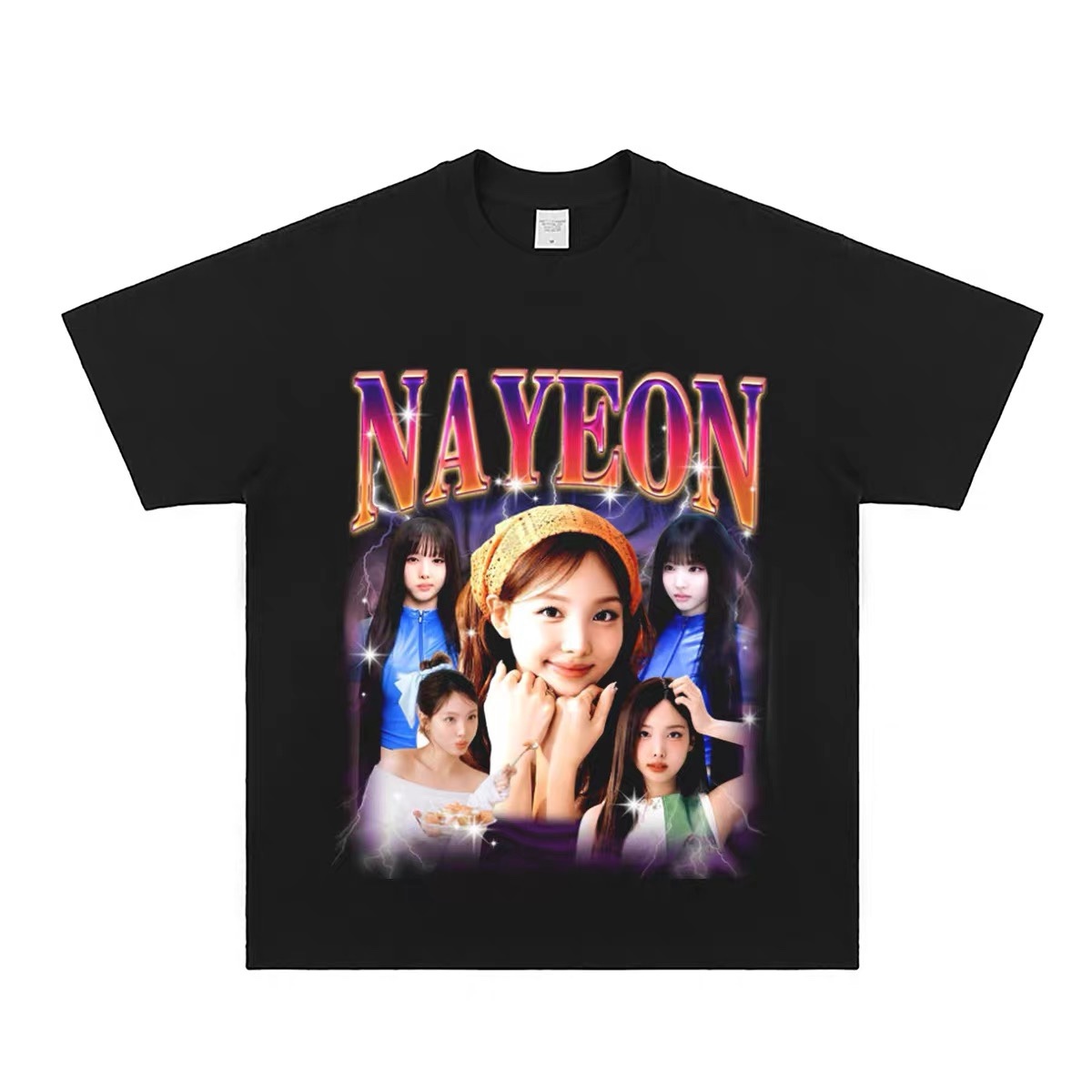 TWICE Custom Member Printed Retro Washed T-Shirt