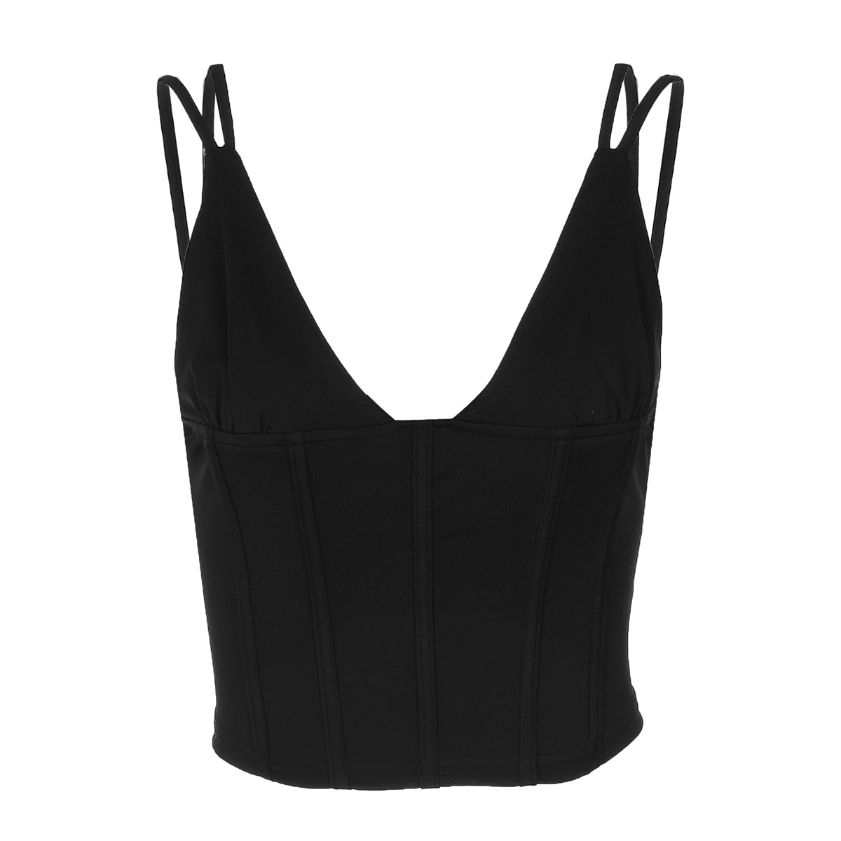V-neck fitted waist camisole-Blackpink Jennie