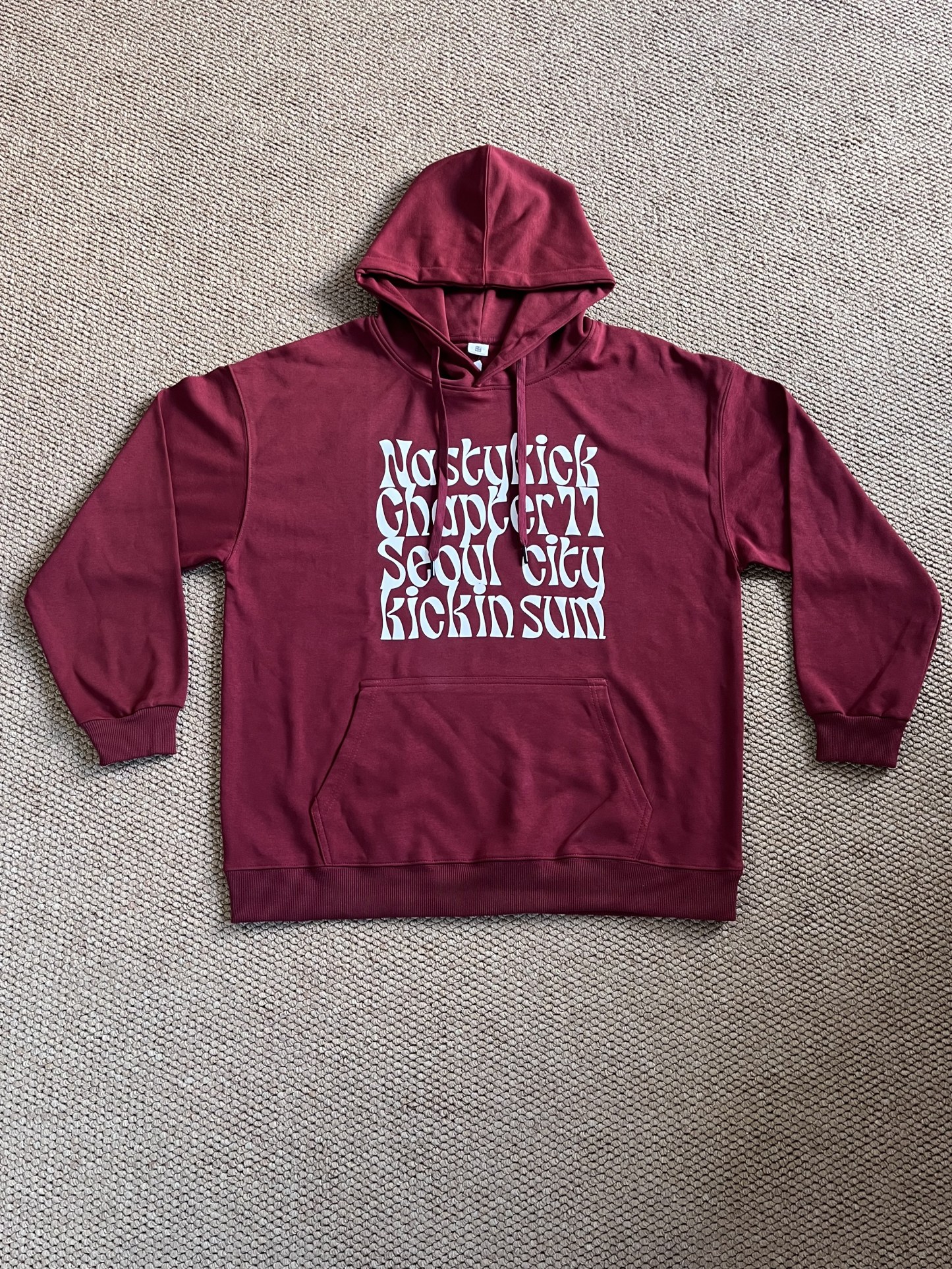 Stray Kids Hyunjin inspired Letter-Print Hoodie