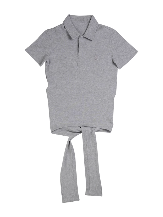 illit Yunah Striped Polo Shirt