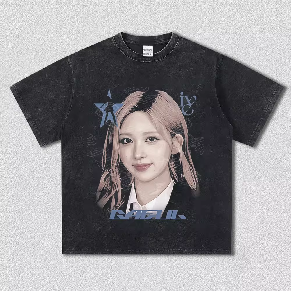 IVE Member Retro Portrait Graphic T-Shirt