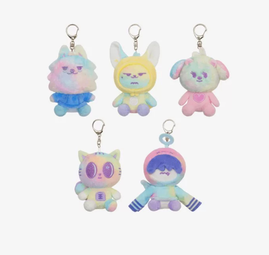 TXT PPULBATU X SANCTUARY RAINBOW PLUSH KEYRING