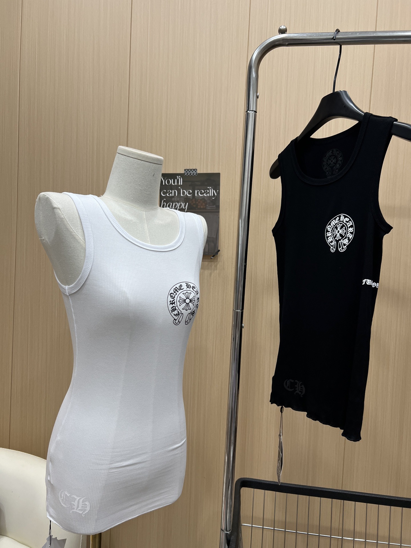 Aespa Karina Inspired Chrome Hearts Style Tank Top