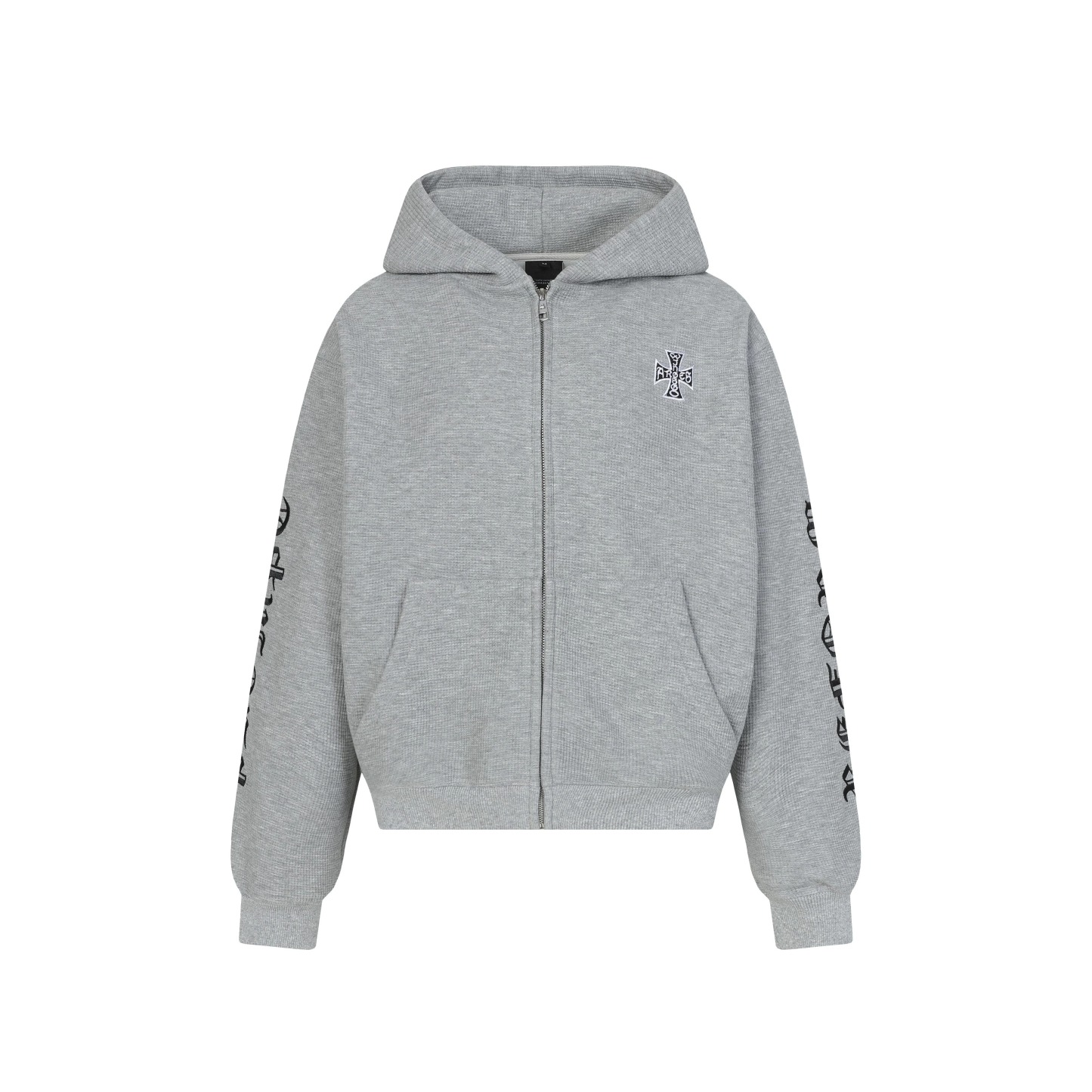 ENHYPEN Niki Inspired Grey Character Print Zip-Up Hoodie-NI-KI