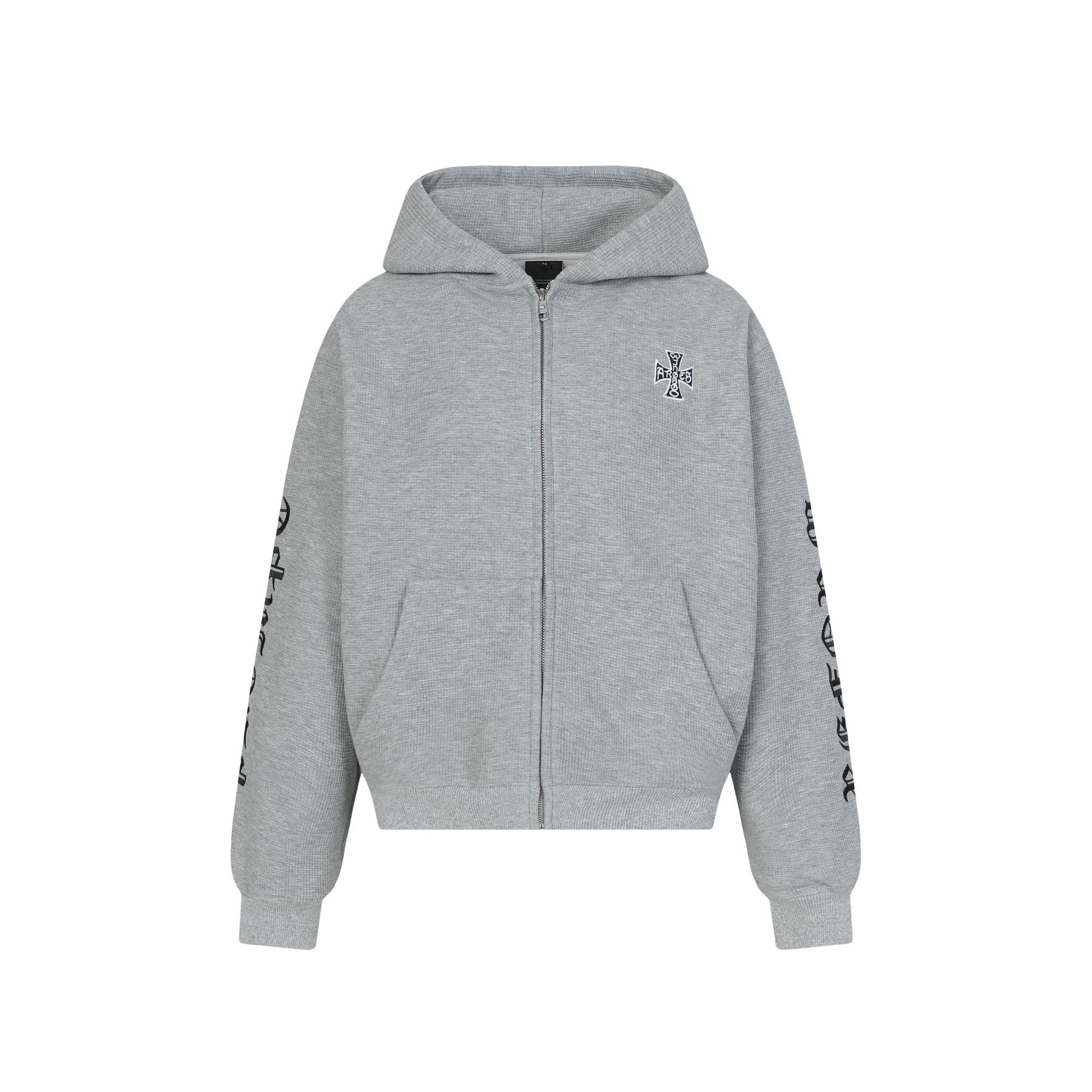 ENHYPEN Niki Inspired Grey Character Print Zip-Up Hoodie-NI-KI