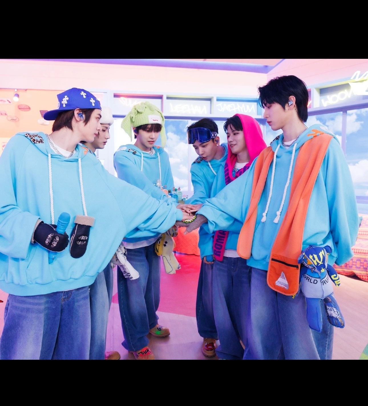 Boynextdoor one and only stage inspired BLUE HOODIE