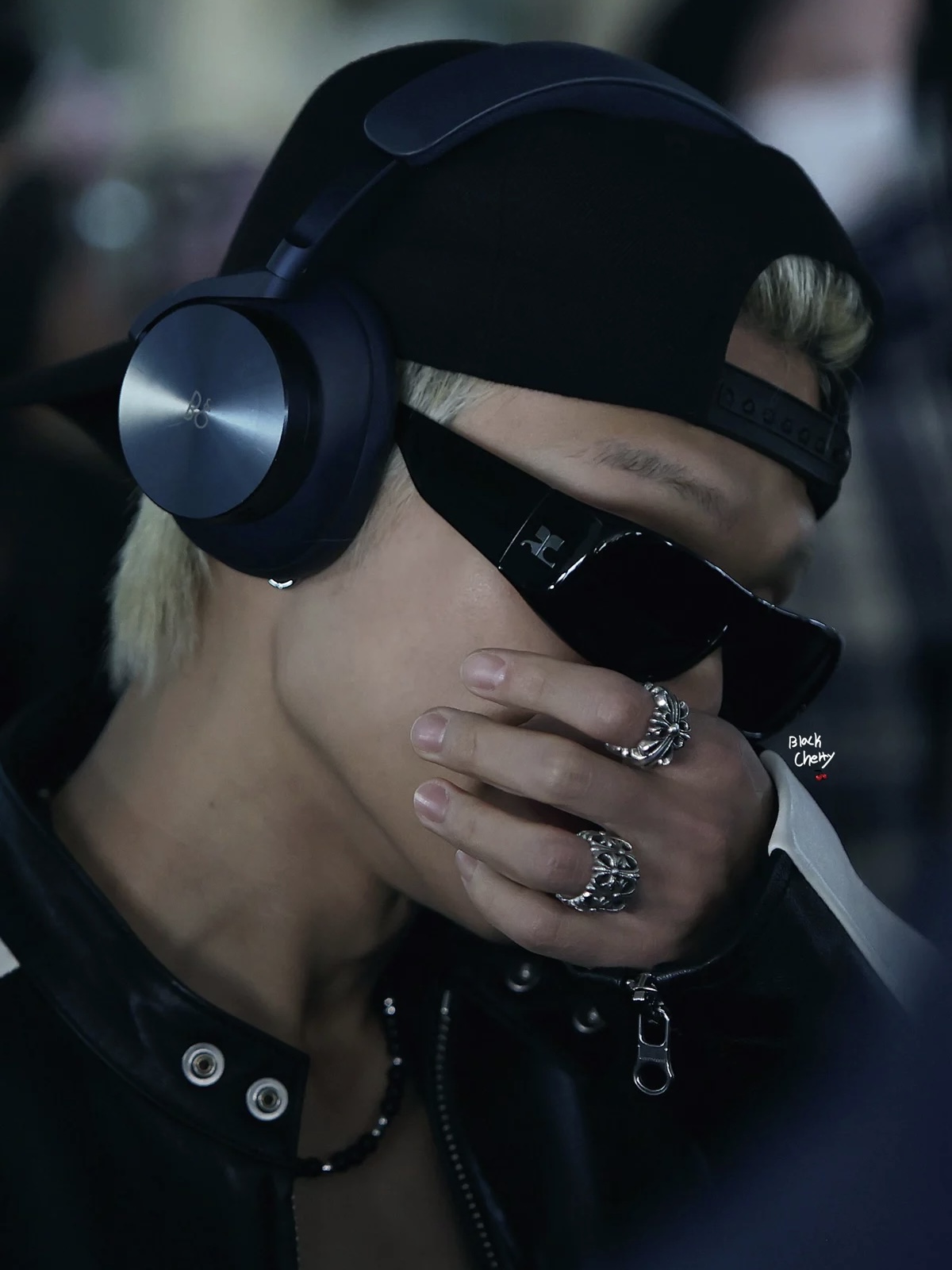 Ateez Wooyoung inspired chrome hearts ring