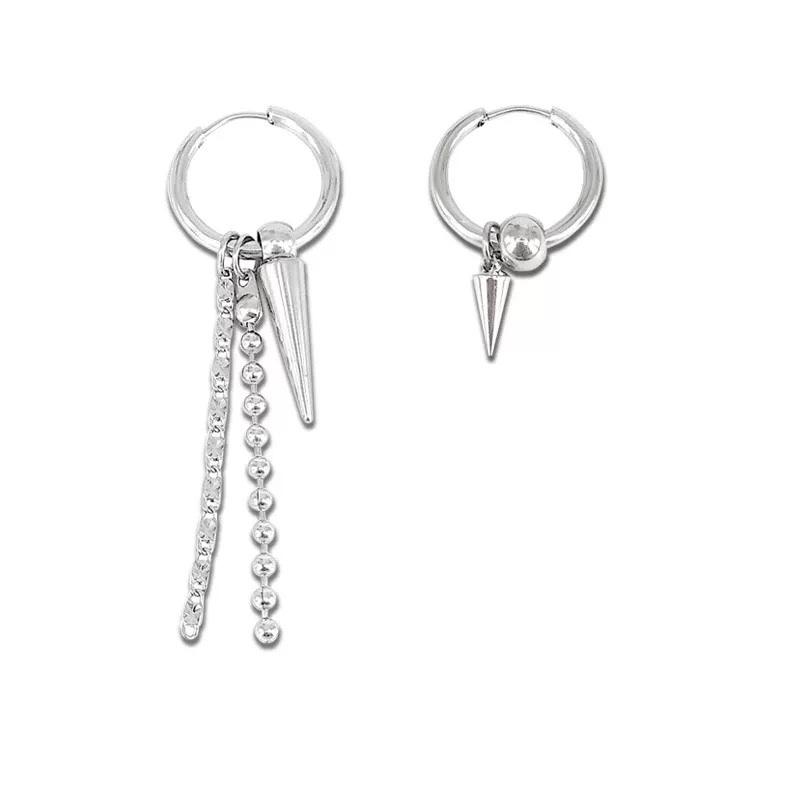 BTS SUGA Inspired Long Multi-Chain Triangle Earrings