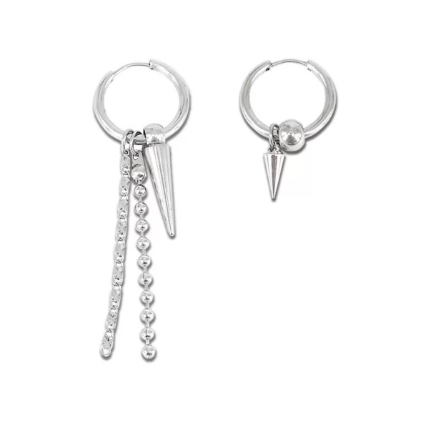 BTS SUGA Inspired Long Multi-Chain Triangle Earrings