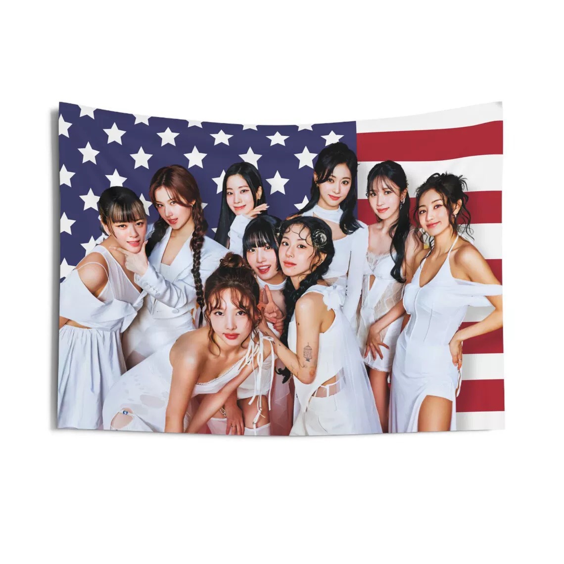 Twice Flag Tapestry- Kpop Wall Banner