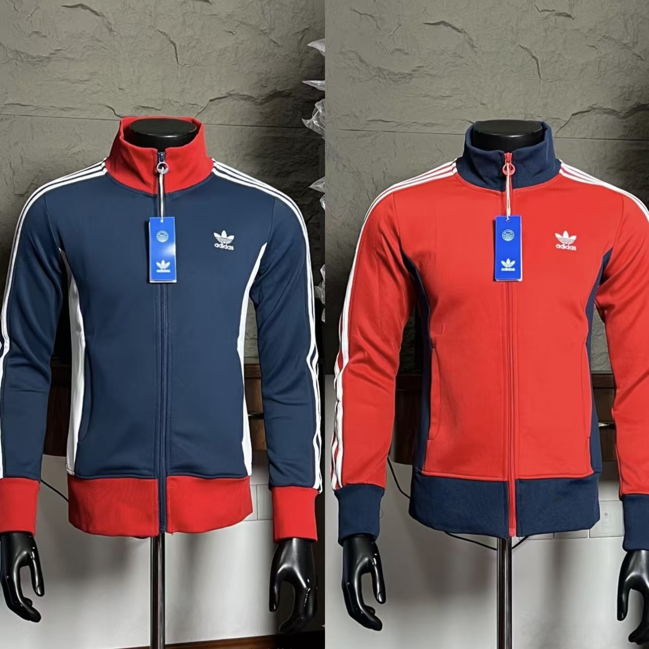 CORTIS James & Keonho inspired Vintage Colorblock Zip Up Hoodie Jacket