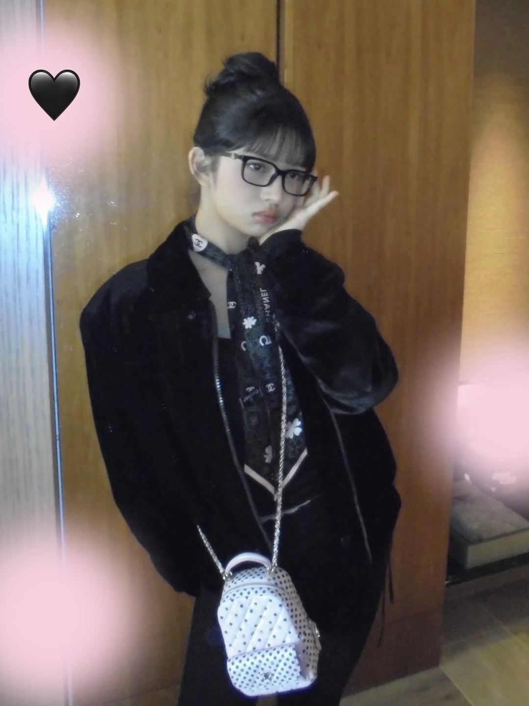 Bow tie Ribbon Zipper Velvet Jacket-Rei IVE