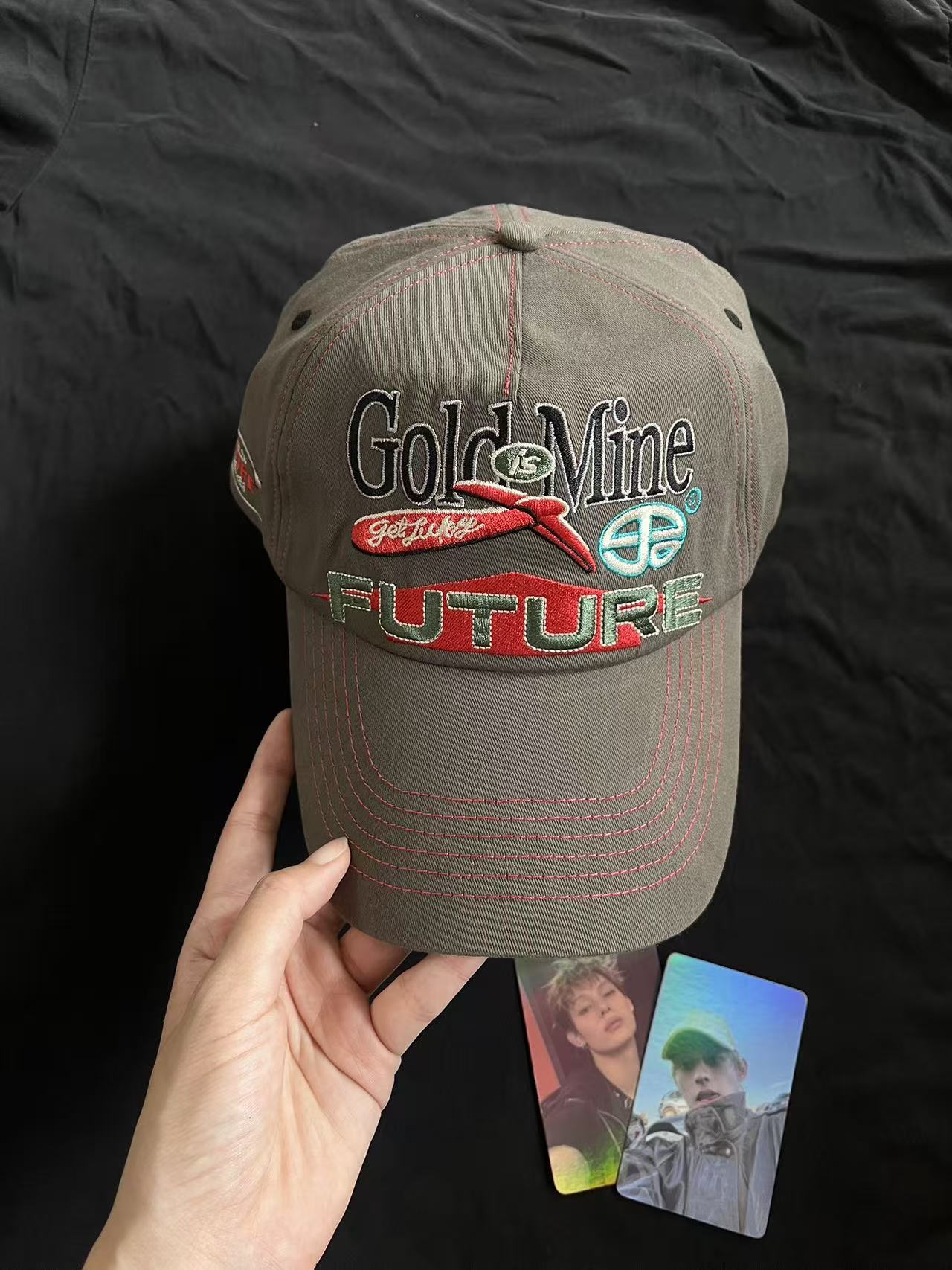 Cortis James&Juhoon Inspired Goldmine Future Embroidered Cap Hat