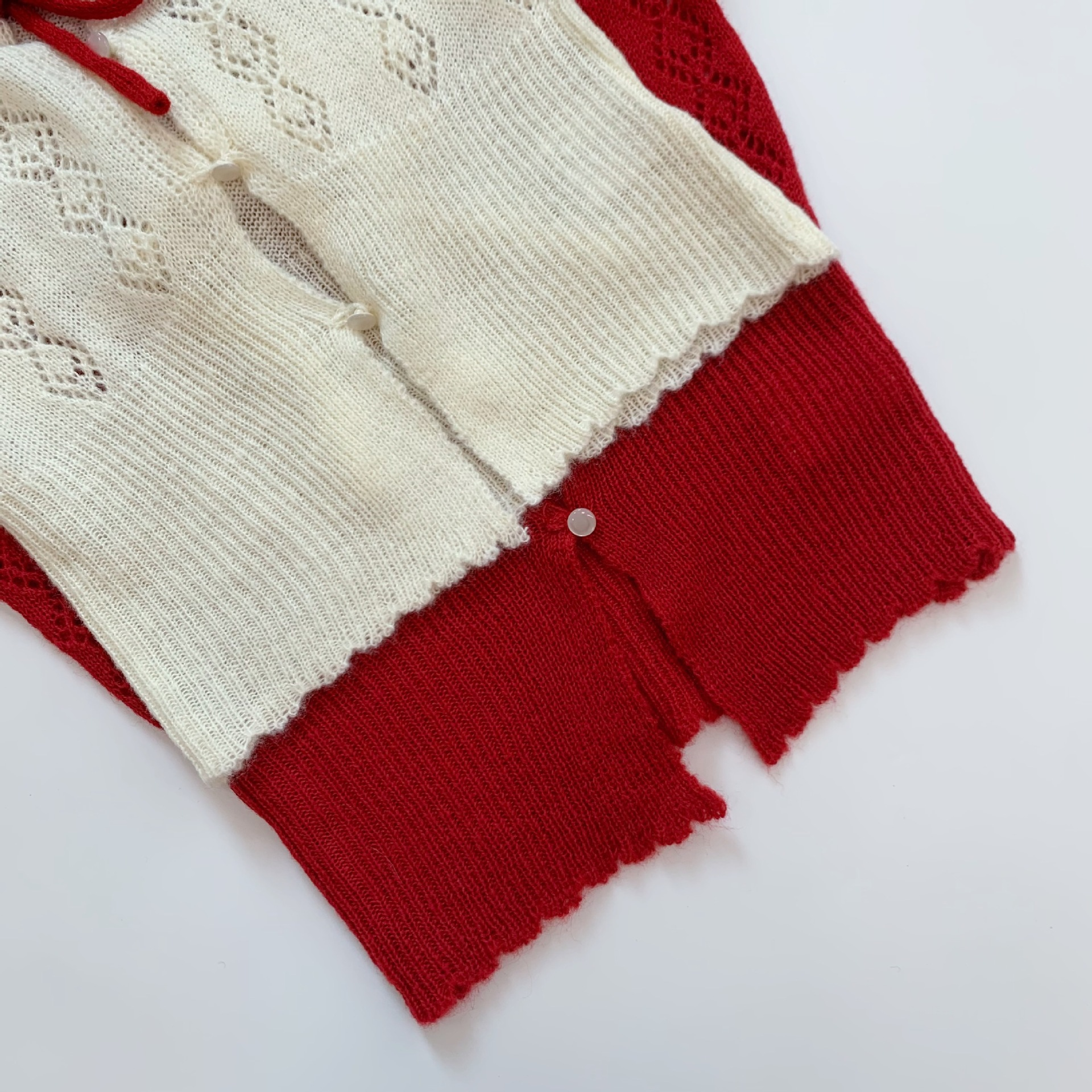 Bow Tie Slim Short Knit Cardigan-IVE Wonyoung