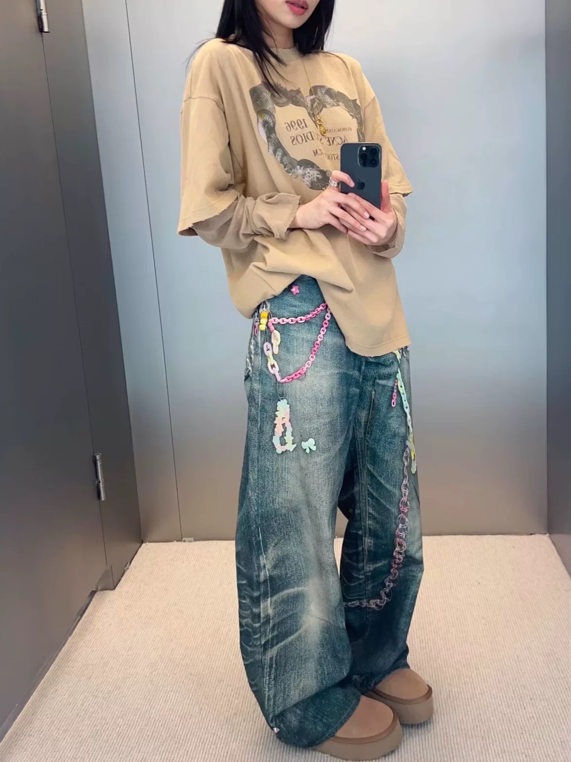 Blackpink Jennie Inspired 3D Candy Chain Printed Pants