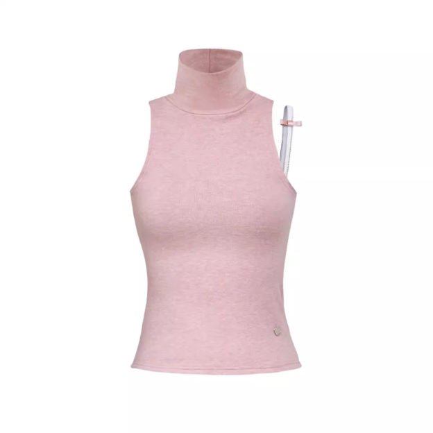 IVE REI Inspired Pink Turtleneck Sleeveless Knit Top