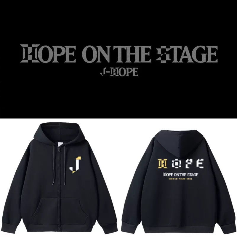 Bts J-Hope Hope On The Stage North America Tour inspired Zip-Up Hoodie