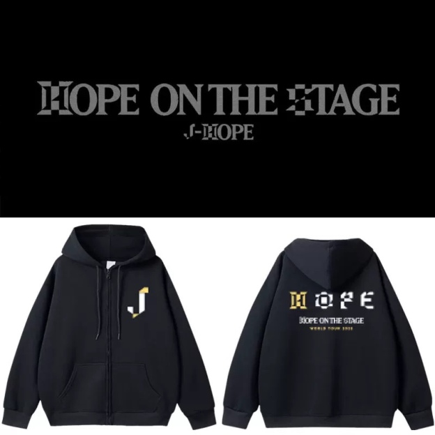 Bts J-Hope Hope On The Stage North America Tour inspired Zip-Up Hoodie
