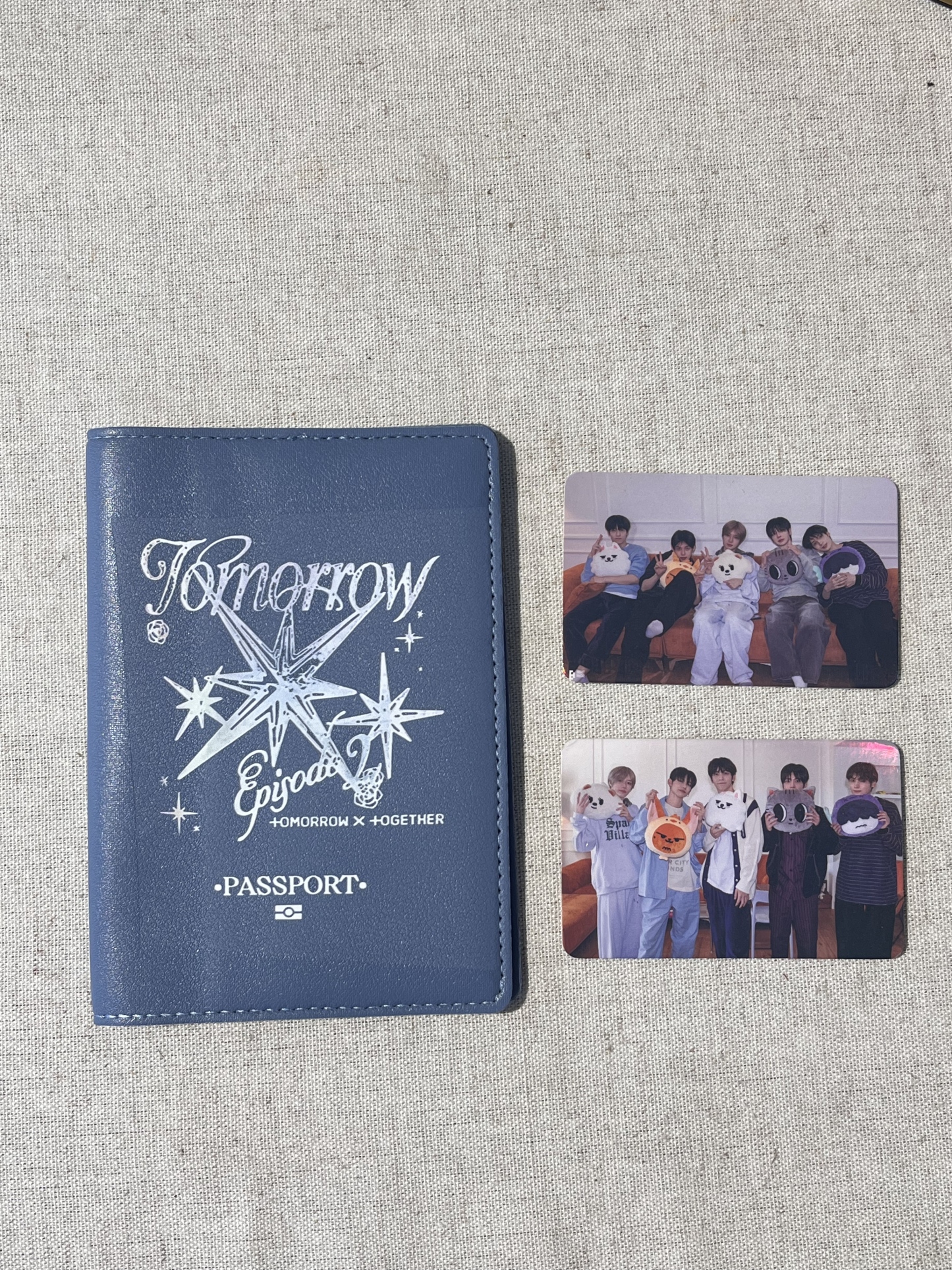 TXT Inspired Embossed Leather Passport Holder