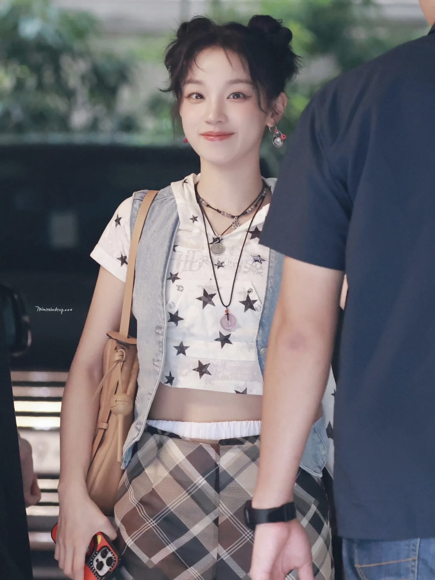 Y2K Bunny Ears Hooded Short Sleeve Top-Yuqi Gidle