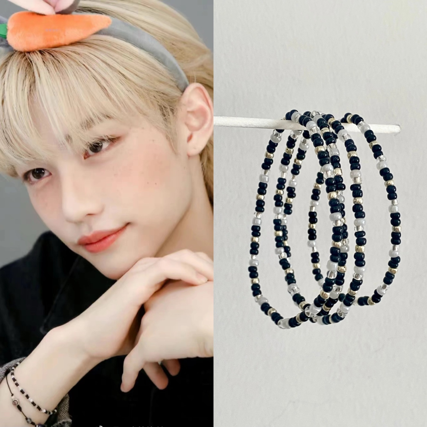 Straykids Felix Inspired Handmade Beaded Bracele