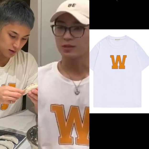 SEVENTEEN Wonwoo & Mingyu  INSPIRED W Logo T-Shirt 