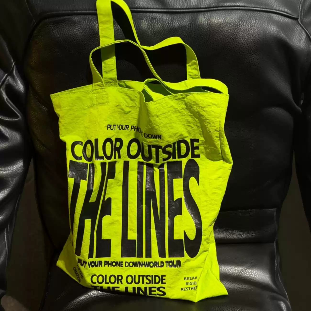 CORTIS Neon Green Merch Tote Bag 