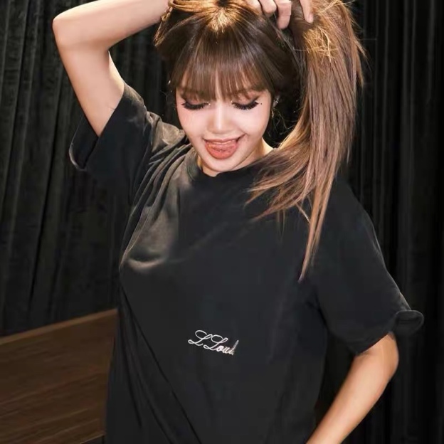 Blackpink Lisa 2025 LLOU Merch Inspired Logo T-Shirt