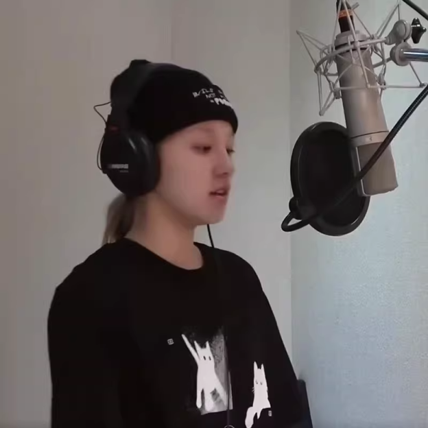 IVE Rei & (G)I-DLE Yuqi Inspired Cat-themed Illustration T-shirt