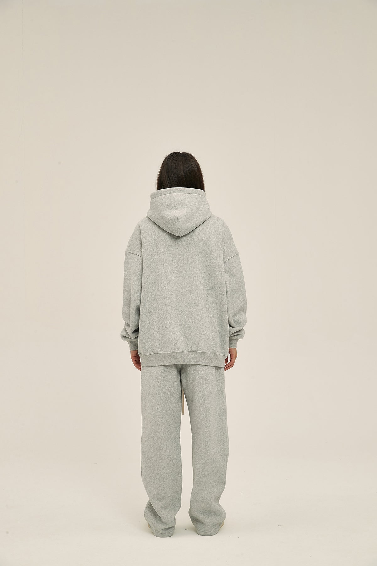 Gray&Green-Oversized hoodie sets