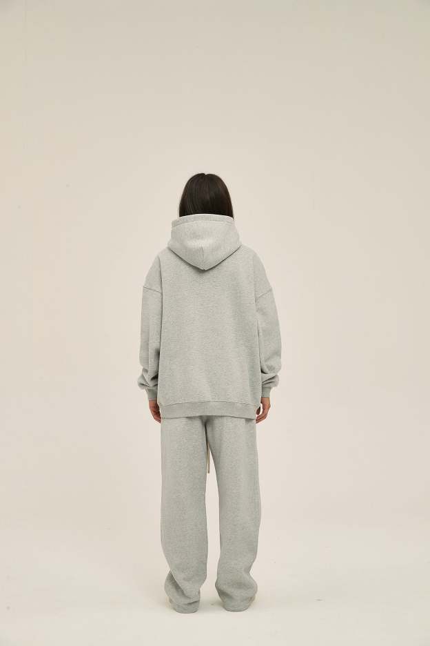 Gray&Green-Oversized hoodie sets