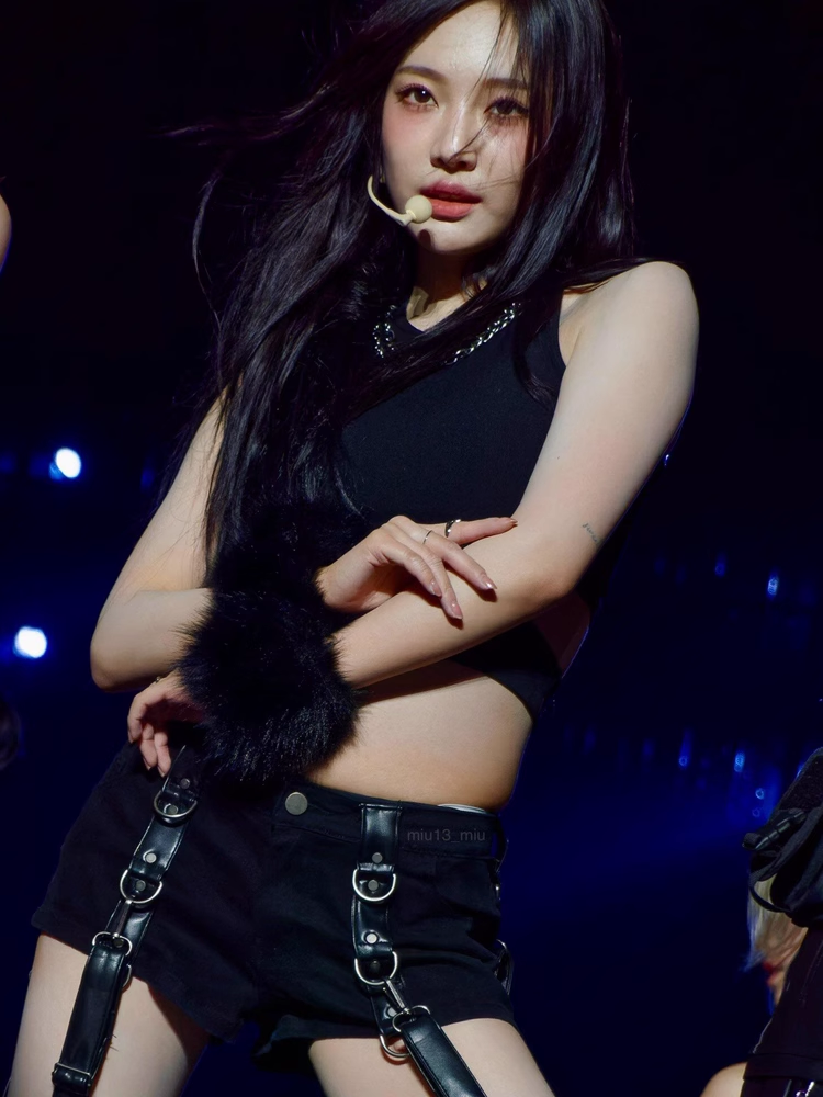 whiplash Black undershirt set-NingNing Aespa