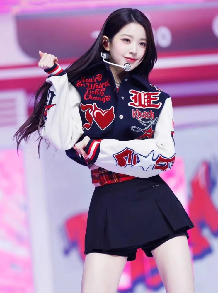 IVE Kitsch Short Baseball Jacket-wonyoung IVE