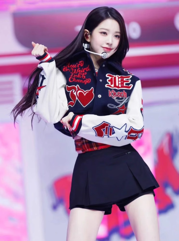 IVE Kitsch Short Baseball Jacket-wonyoung IVE