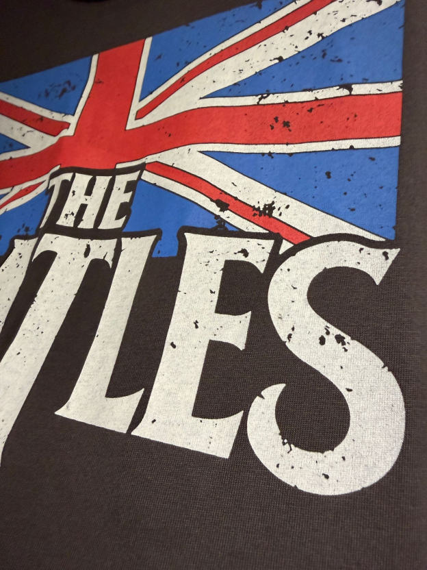 Cortis Martin Inspired The Beatles British Flag Washed Distressed T-Shirt