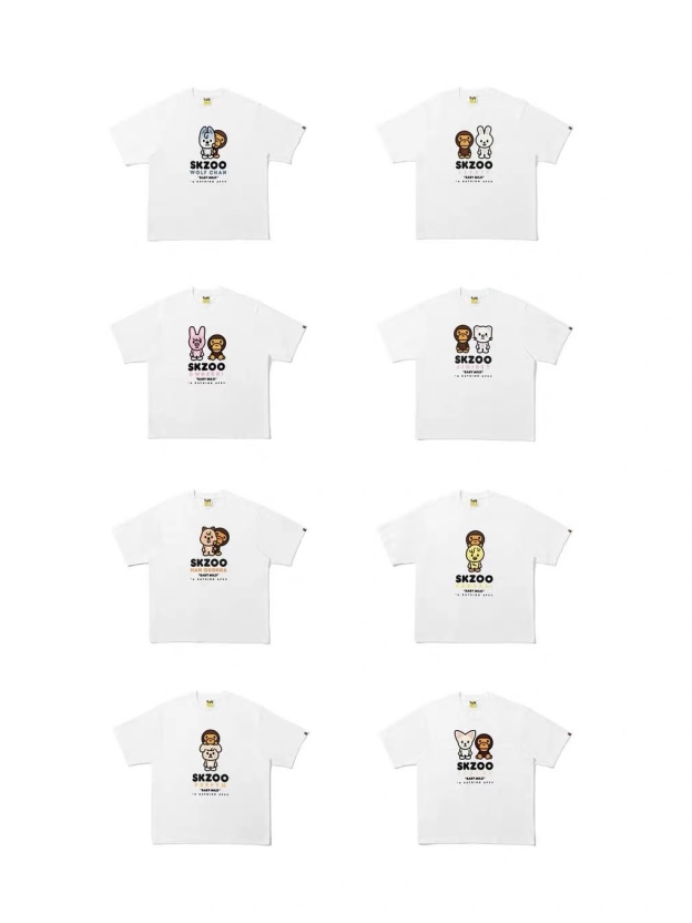 Straykids Bape Inspired Family Milo Tee