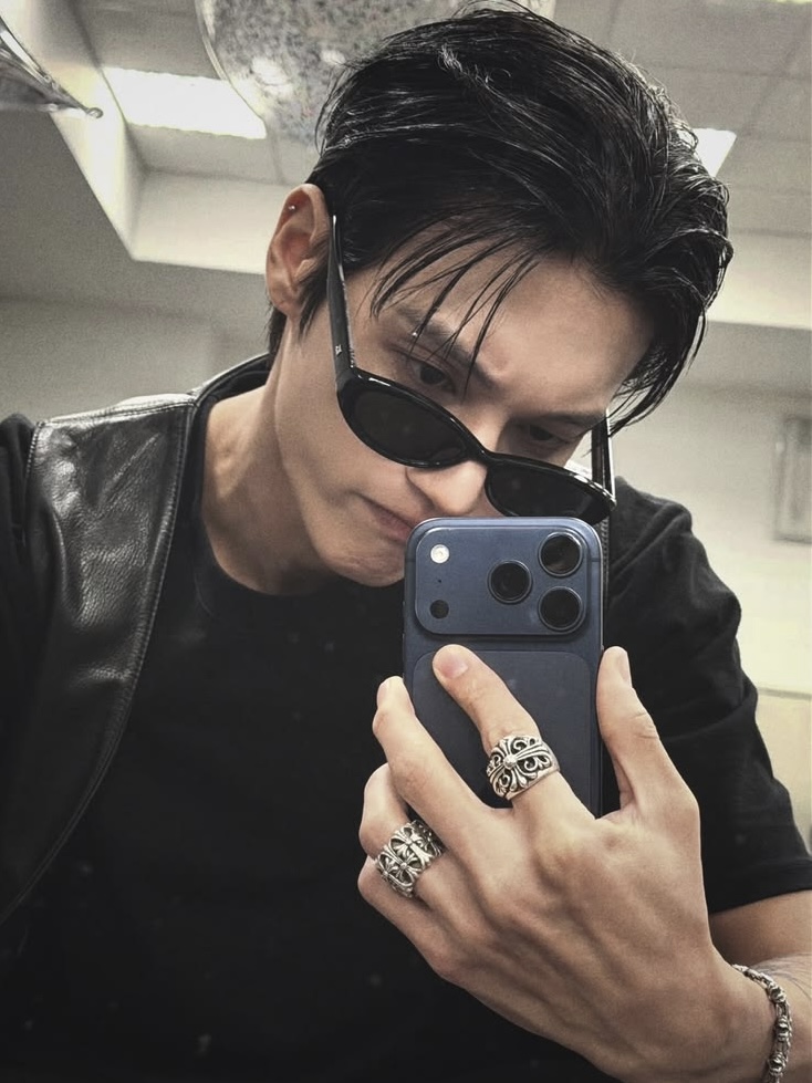Ateez Wooyoung inspired chrome hearts ring