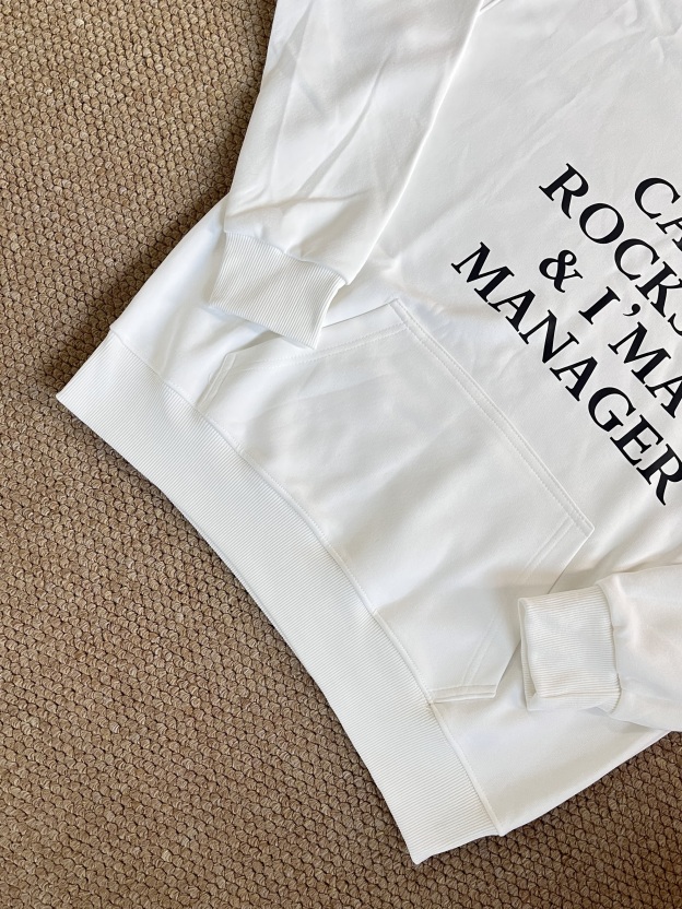  ENHYPEN Sunoo Inspired White Letter Print Hoodie