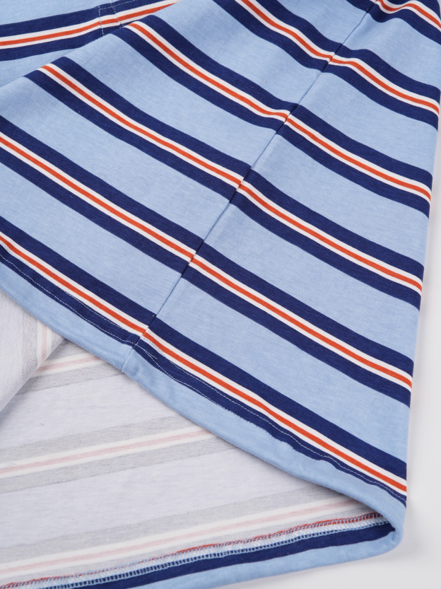 IVE Yujin&Red Velvet Joy Inspired Striped Color-Block Polo Collar Long Sleeve T-Shirt