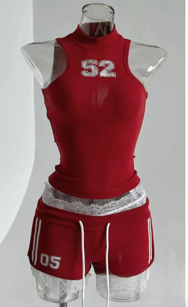 Sleeveless athletic tank and shorts set-Straykids concert outfitidea for STAY