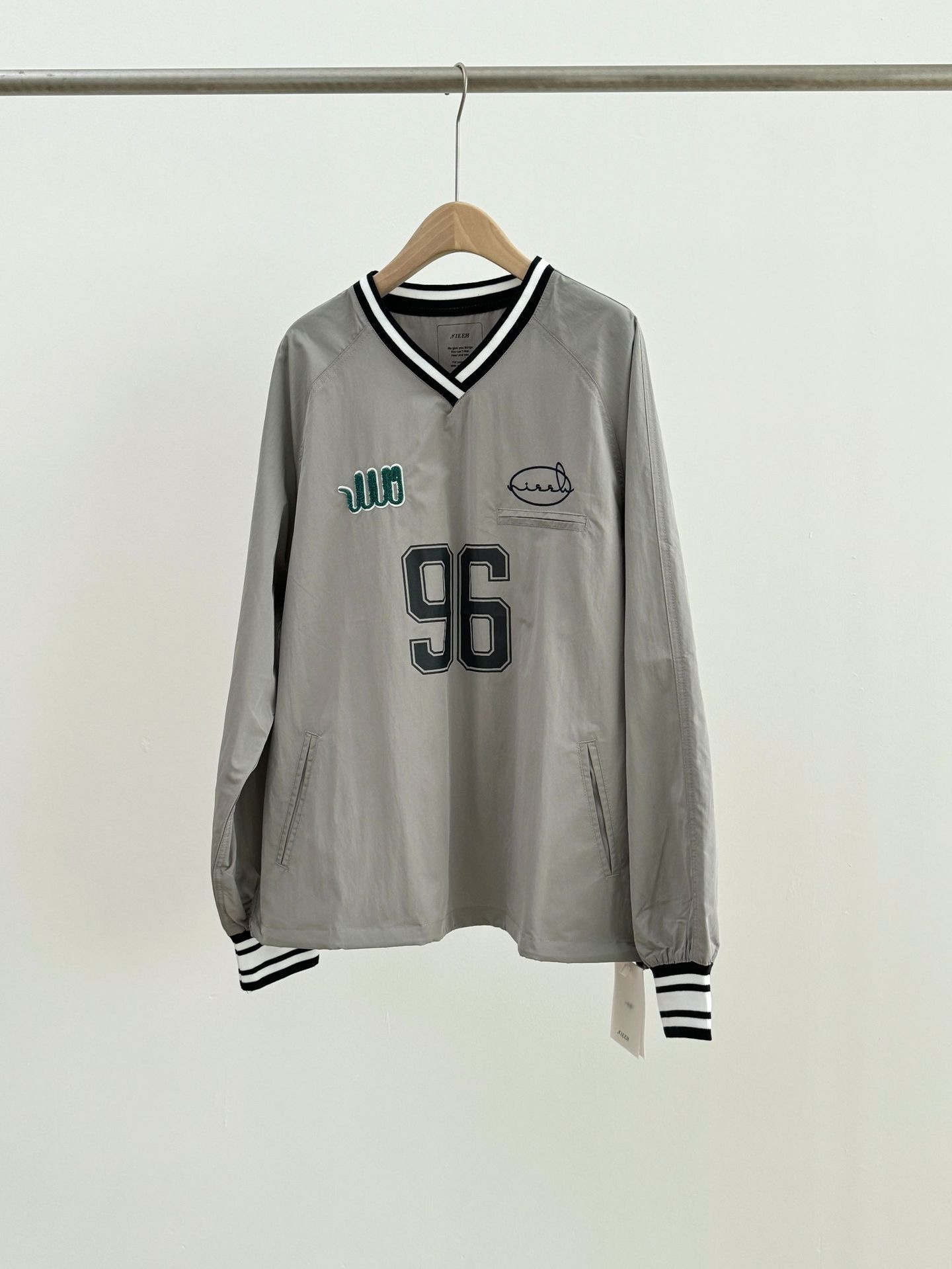 Blackpink Jennie Embroidered Baseball Jersey inspired Hoodie