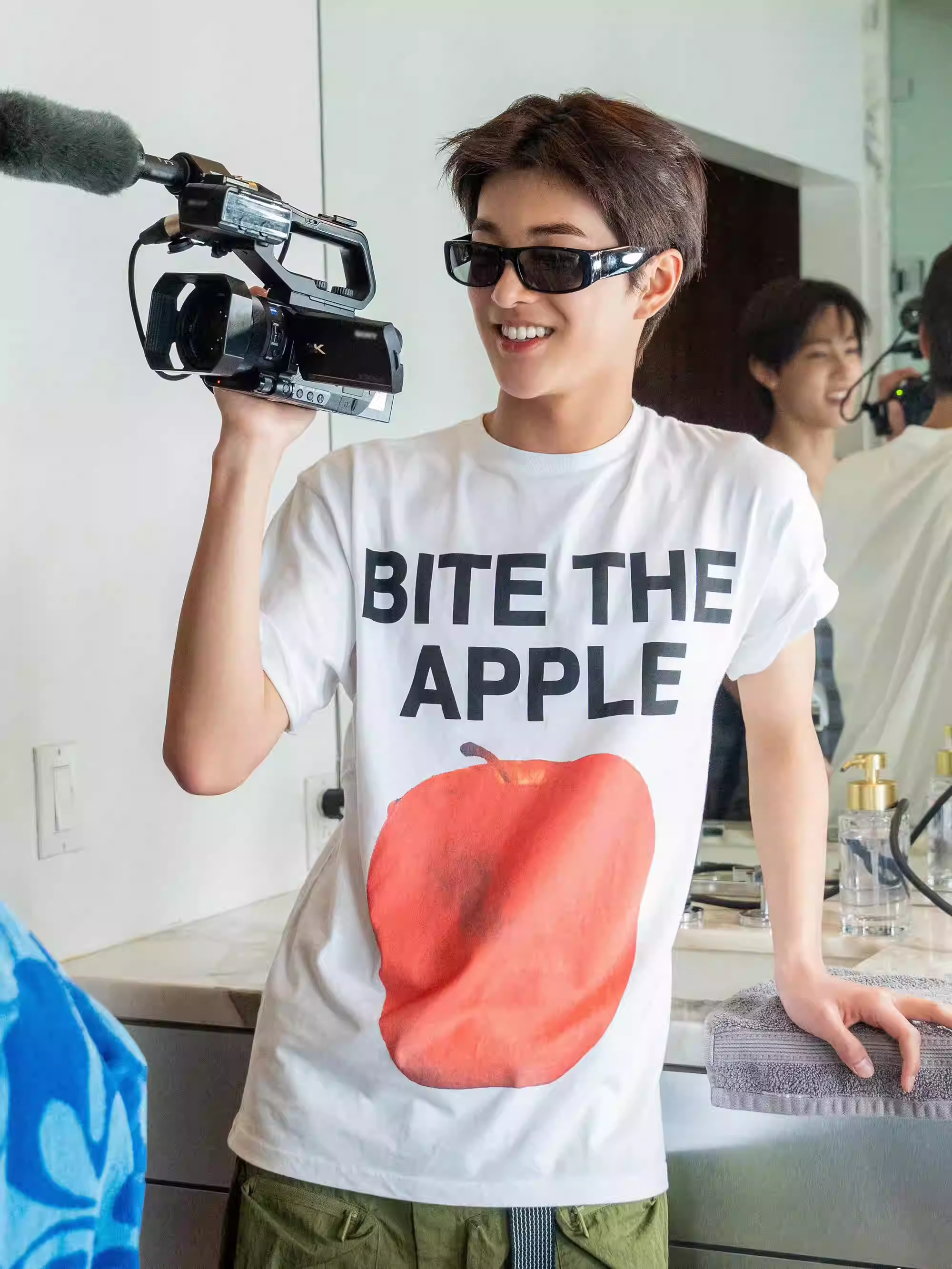 Cortis Keonho Inspired Bite The Apple Graphic T-Shirt