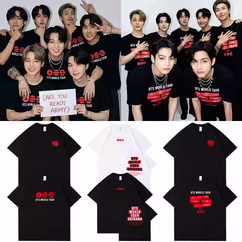 BTS 2026 World Tour Merch Inspired T-Shirt