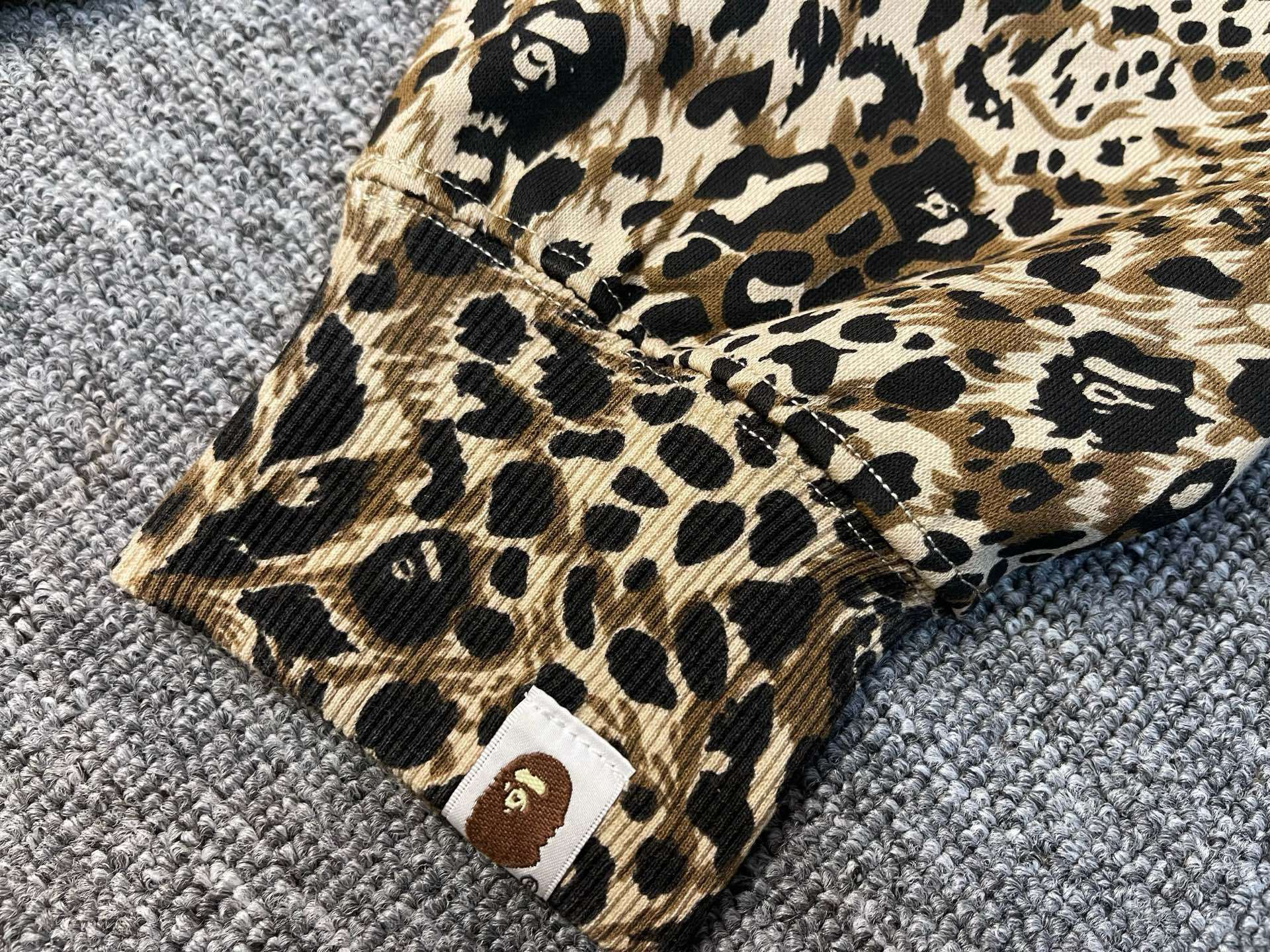 Enhypen Jungwon Inspired Wild Leopard Pattern Milo Shark Full Zip Hoodie