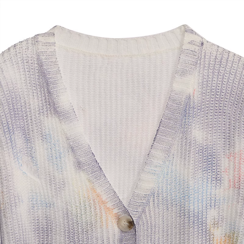 Jennie Tie-dye knit cardigan-Blackpink Jennie