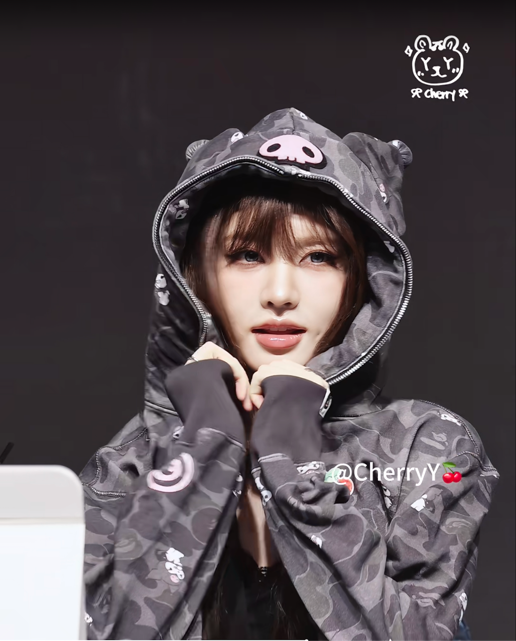IVE Liz Inspired BAPE x Sanrio Characters Camo Full Zip Hoodie